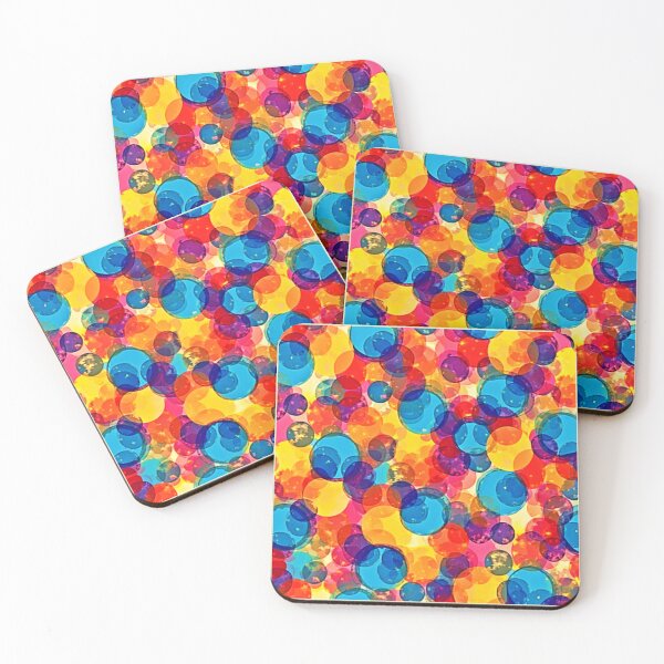 Item preview, Overlapping Circles Color Chaos Art designed and sold by Health And Fitness Posts e-Store.