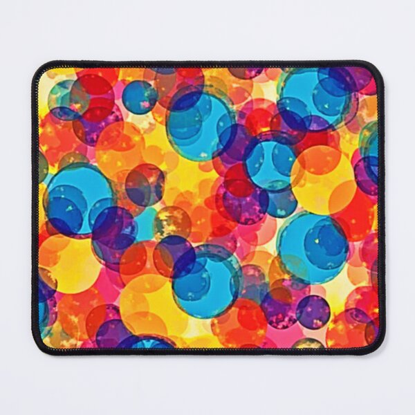 Item preview, Overlapping Circles Color Chaos Art designed and sold by Health And Fitness Posts e-Store.