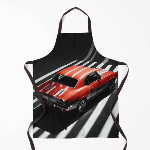 Item preview, "Red Classic Muscle Car in Dramatic Studio Lighting" designed and sold by Style2Vie.