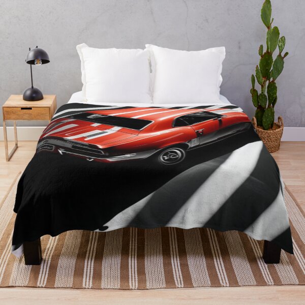 Item preview, "Red Classic Muscle Car in Dramatic Studio Lighting" designed and sold by Style2Vie.