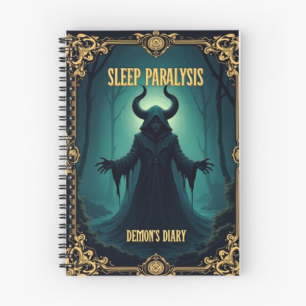Item preview, Sleep Paralysis Demon's Diary | Dark Horror Humor Gothic Journal Gift designed and sold by Antik by Schulz.