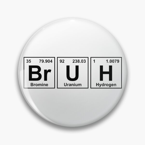 Artikelvorschau, BRUH Element Style – Periodensystem-Meme-Design entworfen und verkauft von CurlyDude.