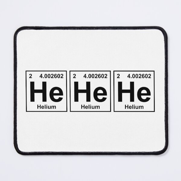 Item preview, HEHEHE Element Tiles – Nerdy Laugh Chemistry Design designed and sold by CurlyDude.
