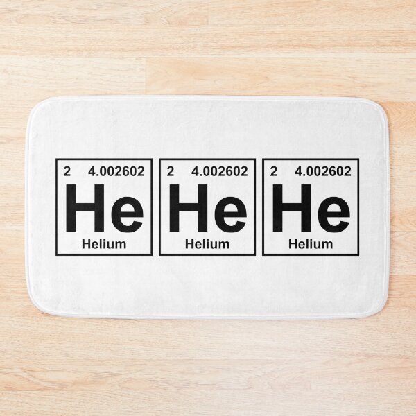 Item preview, HEHEHE Element Tiles – Nerdy Laugh Chemistry Design designed and sold by CurlyDude.