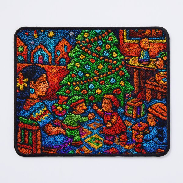 Item preview, Mexican Mosaic of a Happy Family Christmas designed and sold by JonelleTshirts.