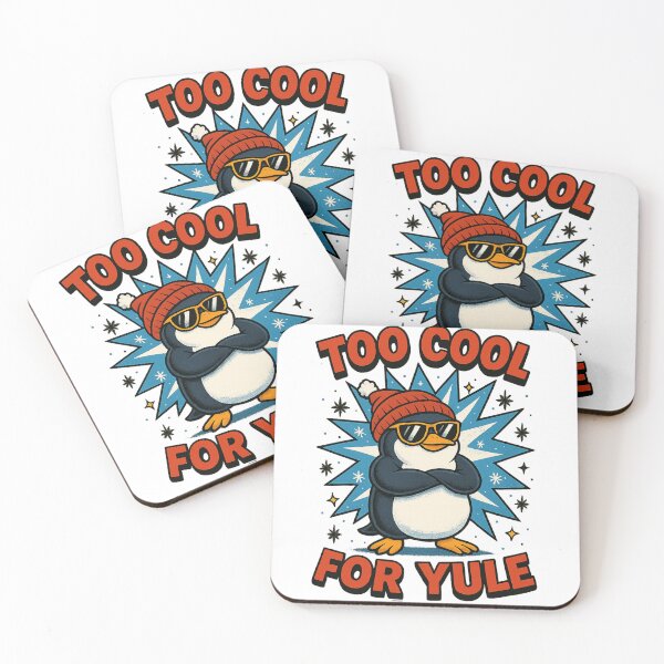 Item preview, Too Cool For Yule | Funny Penguin Christmas 2025 designed and sold by DigiSudu.