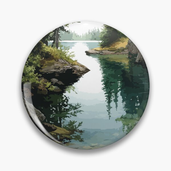 Item preview, Waskesiu Lake Saskatchewan | Prince Albert National Park Nature Art Print designed and sold by TuncGK.