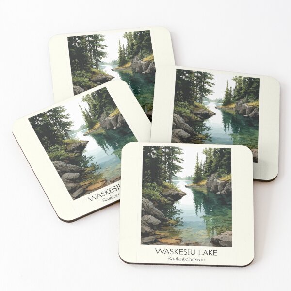 Item preview, Waskesiu Lake Saskatchewan | Prince Albert National Park Nature Art Print designed and sold by TuncGK.