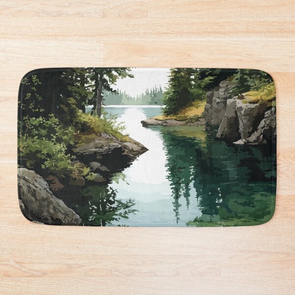 Item preview, Waskesiu Lake Saskatchewan | Prince Albert National Park Nature Art Print designed and sold by TuncGK.