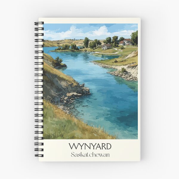 Item preview, Wynyard Saskatchewan Landscape | Winding Creek & Green Fields Art Print designed and sold by TuncGK.