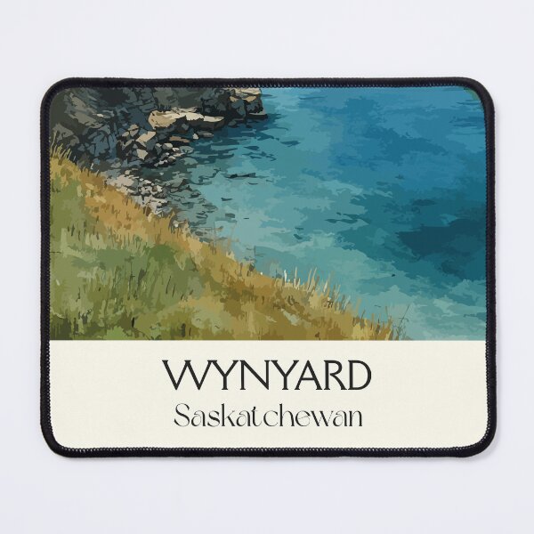 Item preview, Wynyard Saskatchewan Landscape | Winding Creek & Green Fields Art Print designed and sold by TuncGK.