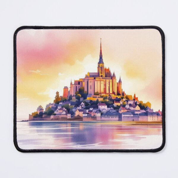Item preview, Sunset over Mont Saint Michel designed and sold by jefboutique6150.