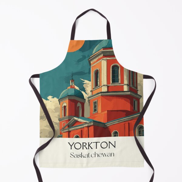 Item preview, Yorkton Saskatchewan Architecture | Historic Red Domed Building Art Print designed and sold by TuncGK.