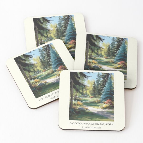Item preview, Saskatoon Forestry Farm Park | Garden Path & Trees Art Print designed and sold by TuncGK.