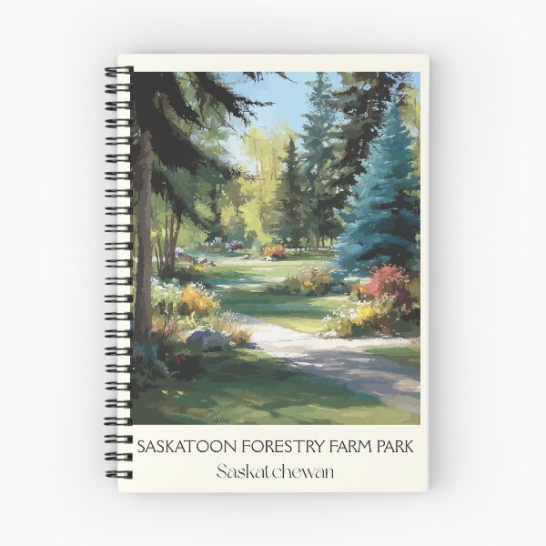 Item preview, Saskatoon Forestry Farm Park | Garden Path & Trees Art Print designed and sold by TuncGK.
