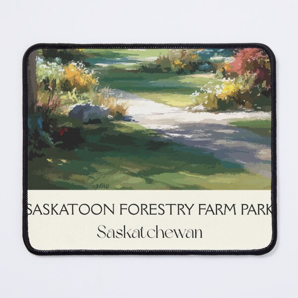 Item preview, Saskatoon Forestry Farm Park | Garden Path & Trees Art Print designed and sold by TuncGK.