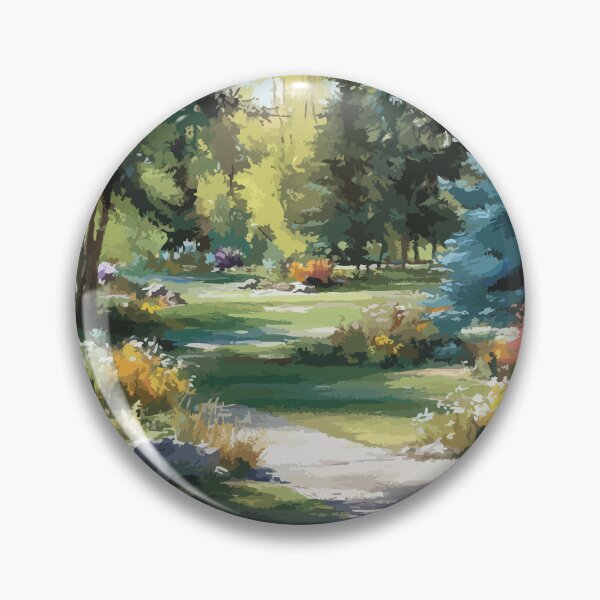 Item preview, Saskatoon Forestry Farm Park | Garden Path & Trees Art Print designed and sold by TuncGK.