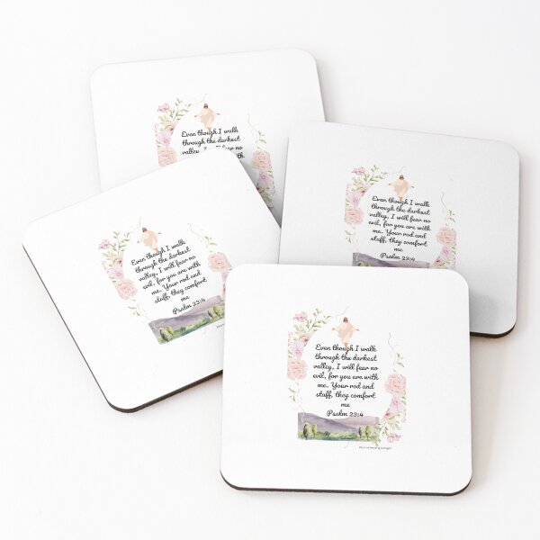 Item preview, Psalm 23:4 Christ image in Mountain Valley designed and sold by PalomaHealing24.