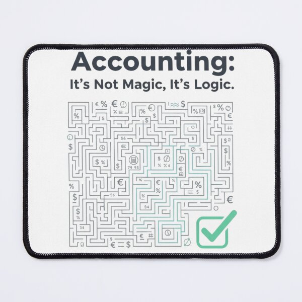 Item preview, Accounting Logic Maze – Smart Finance Quote designed and sold by VibeNationArt.