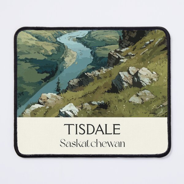 Item preview, Tisdale Saskatchewan Valley | River & Green Slopes Art Print designed and sold by TuncGK.