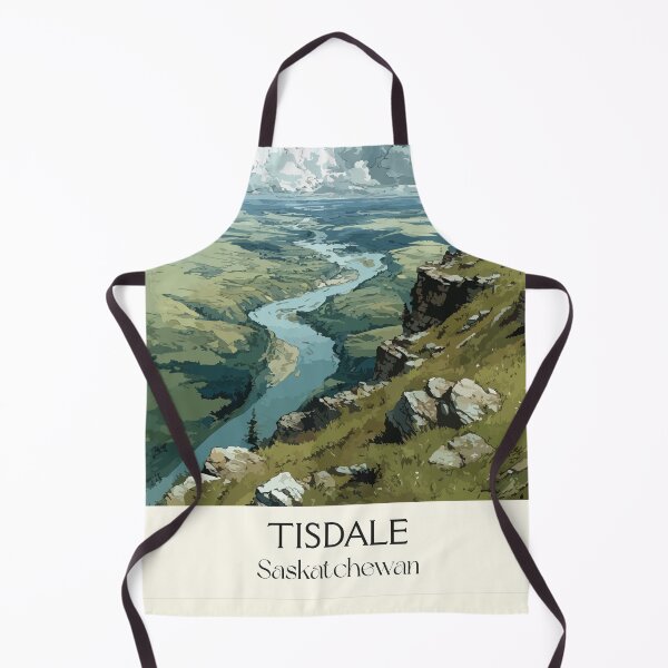 Item preview, Tisdale Saskatchewan Valley | River & Green Slopes Art Print designed and sold by TuncGK.