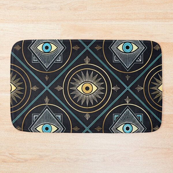 Item preview, Metallic silver evil eye symbols designed and sold by Lucky 777.