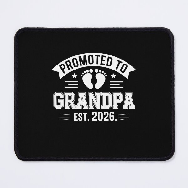 Item preview, Promoted to Grandpa 2026 Baby Feet Footprints Announcement designed and sold by Gogetgiggles.