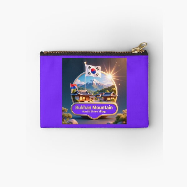 Item preview, Brilliant Bukhan Mountain Hanok Village – 3D Glorious Label,   designed and sold by PaintMeWorld.