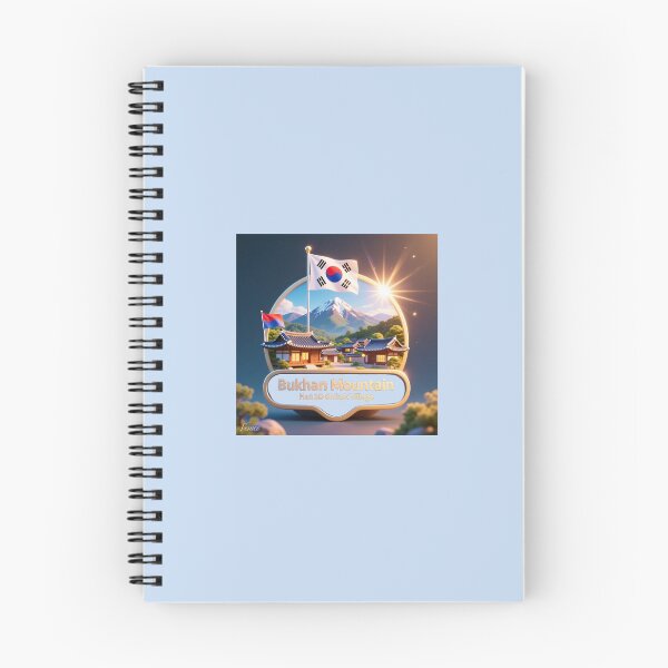 Item preview, Brilliant Bukhan Mountain Hanok Village – 3D Glorious Label,   designed and sold by PaintMeWorld.