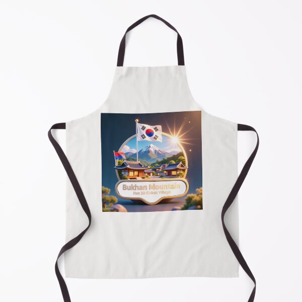 Item preview, Brilliant Bukhan Mountain Hanok Village – 3D Glorious Label, designed and sold by PaintMeWorld.