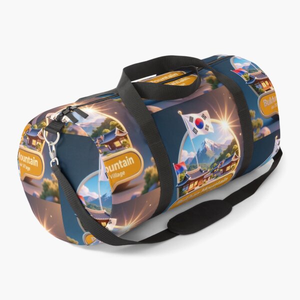 Item preview, Brilliant Bukhan Mountain Hanok Village – 3D Glorious Label,   designed and sold by PaintMeWorld.