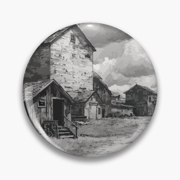 Item preview, Assiniboia Saskatchewan History | Vintage Grain Elevator Art Print designed and sold by TuncGK.
