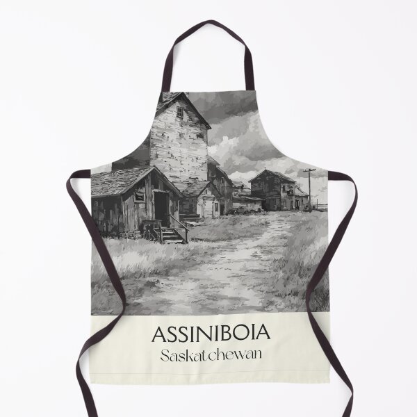 Item preview, Assiniboia Saskatchewan History | Vintage Grain Elevator Art Print designed and sold by TuncGK.