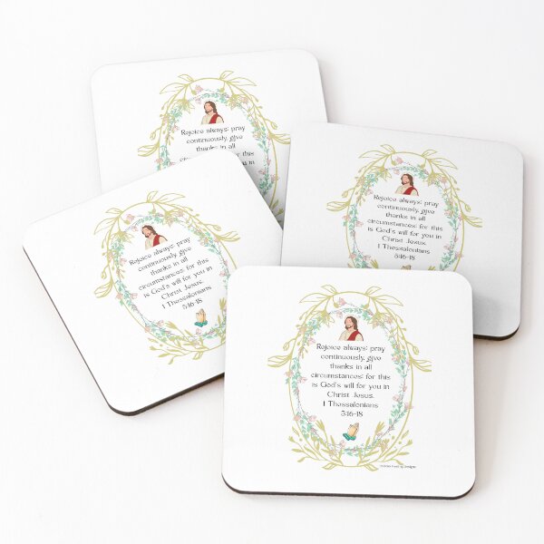 Item preview, Christ image rejoice always scripture designed and sold by PalomaHealing24.
