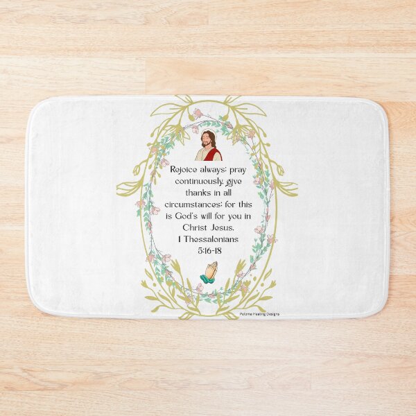 Item preview, Christ image rejoice always scripture designed and sold by PalomaHealing24.