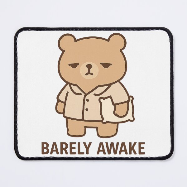 Item preview, Barely Awake Sleepy Bear designed and sold by Snacky Paws.