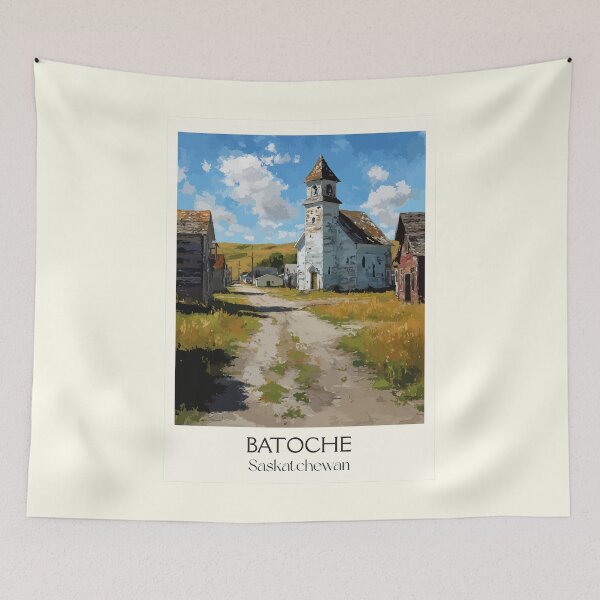 Item preview, Batoche National Historic Site | Metis Heritage Church Art Print designed and sold by TuncGK.