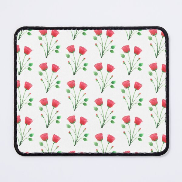 Item preview, Red roses flowers artwork unique handmade colourful gift designed and sold by Arniesart85.