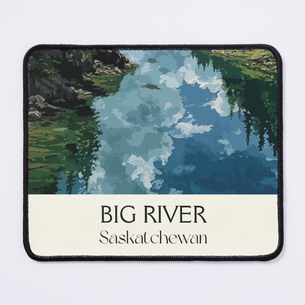 Item preview, Big River Saskatchewan | Boreal Forest & Water Reflection Art Print designed and sold by TuncGK.