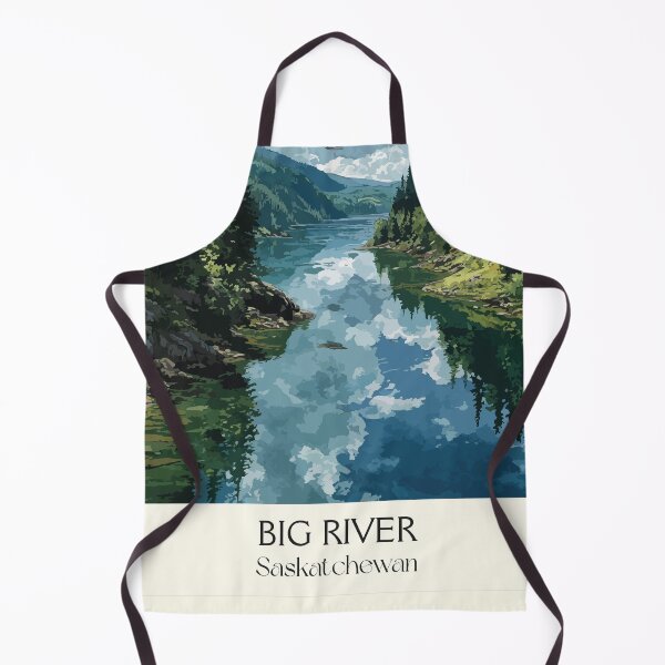Item preview, Big River Saskatchewan | Boreal Forest & Water Reflection Art Print designed and sold by TuncGK.
