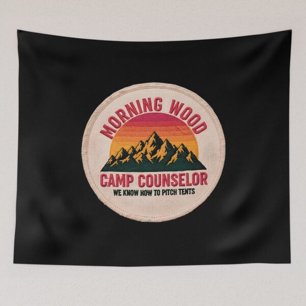 Item preview, Vintage Morning Wood Camp Counselor designed and sold by gear-posters.