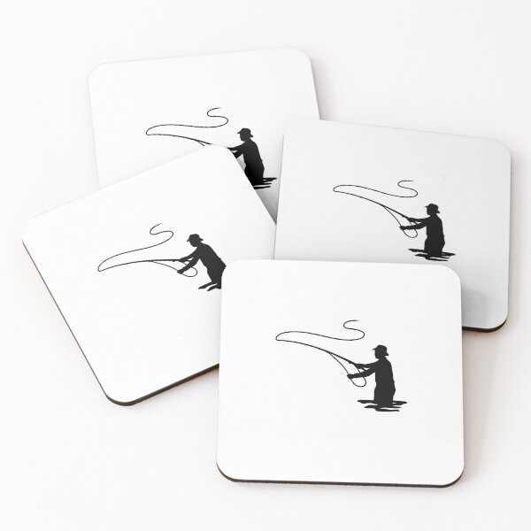 Item preview, Fly Fisherman Silhouette Sticker designed and sold by Prayful.