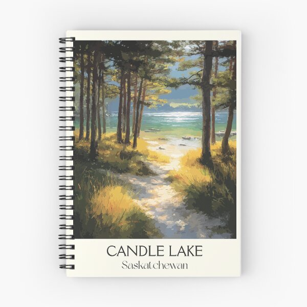 Item preview, Candle Lake Saskatchewan | Sandy Beach & Pine Trees Art Print designed and sold by TuncGK.