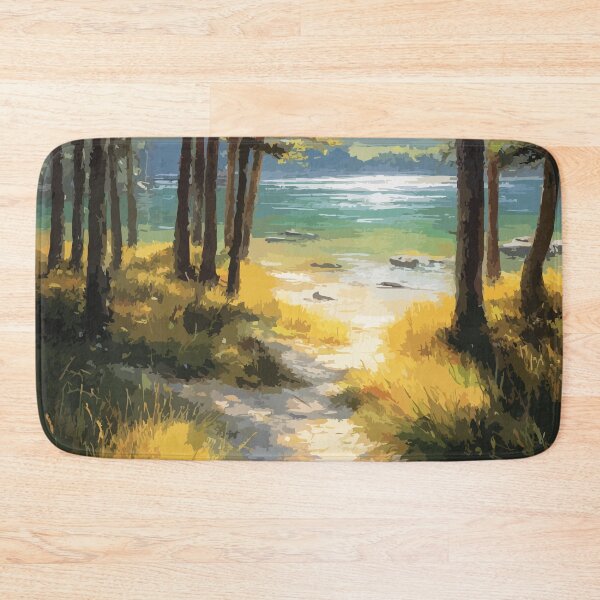 Item preview, Candle Lake Saskatchewan | Sandy Beach & Pine Trees Art Print designed and sold by TuncGK.