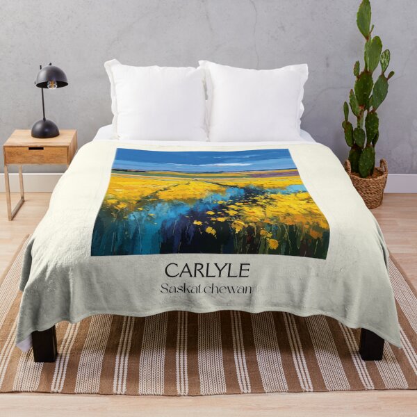 Item preview, Carlyle Saskatchewan | Golden Canola Fields Art Print designed and sold by TuncGK.