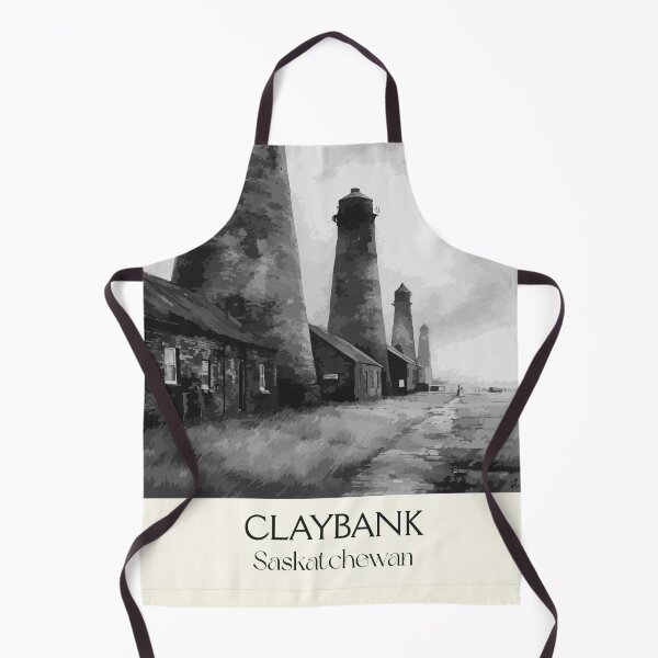 Item preview, Claybank Saskatchewan | Historic Brick Plant Industrial Art Print designed and sold by TuncGK.
