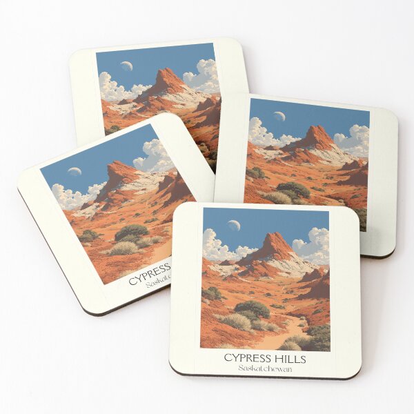 Item preview, Cypress Hills Interprovincial Park | Red Rock Geology Art Print designed and sold by TuncGK.