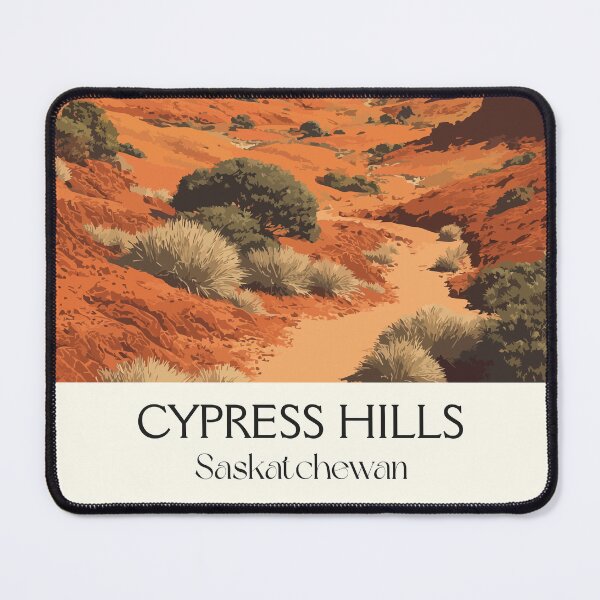 Item preview, Cypress Hills Interprovincial Park | Red Rock Geology Art Print designed and sold by TuncGK.