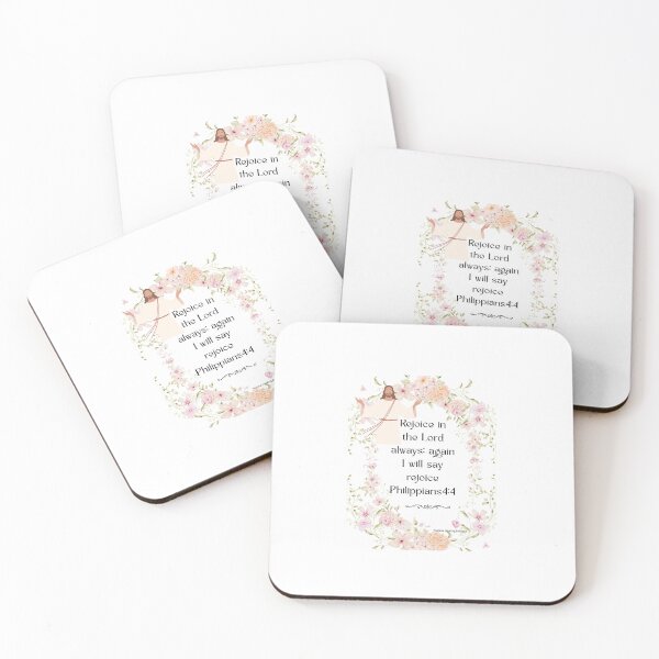 Item preview, Pink flower oval, rejoice Christ scripture designed and sold by PalomaHealing24.