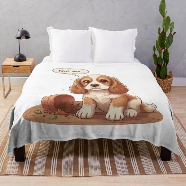 Item preview, Cute Dog Lying Challenge – Cocker Spaniel “Not Me…” Guilty Puppy Cute Illustration designed and sold by The Real Life Symphony.